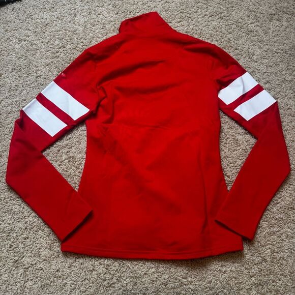 Goldbergh Ski Pully Base Layer Half Zip NWT Small Red White - Picture 6 of 6